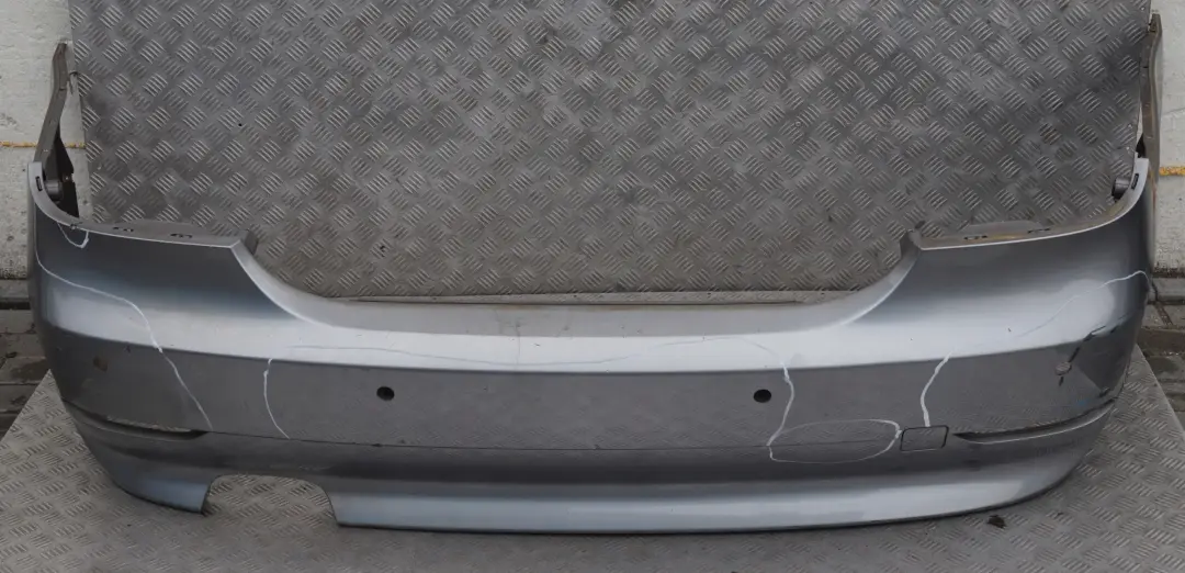 BMW 5 Series E60 1 Saloon Rear Bumper PDC Silbergrau Grey Metallic A08 - SKU 0149318-SBG1 - Part number 0149318