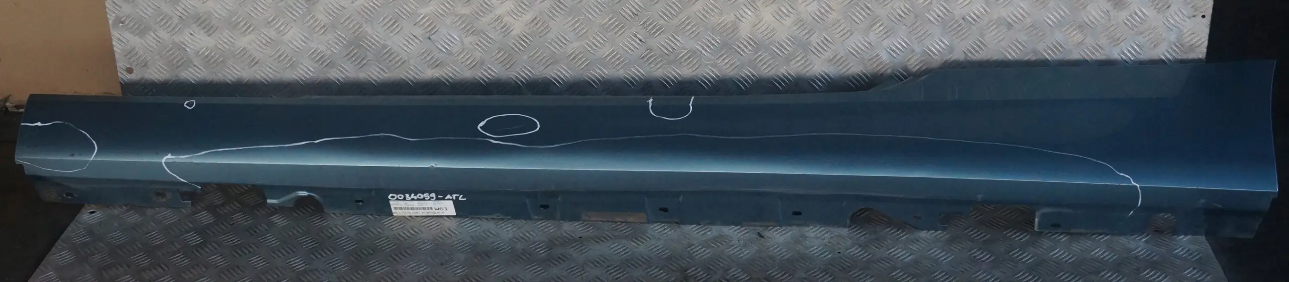 BMW E92 E93 Listello Portiera Apertura Gonna SX Blu Atlantico Blu A13