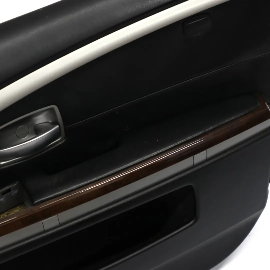 BMW 7 er E65 E66 Türverkleidung Abdeckung Vorne Rechts Leder Nasca Schwarz - SKU 9154458 - Teilenummer 9154458