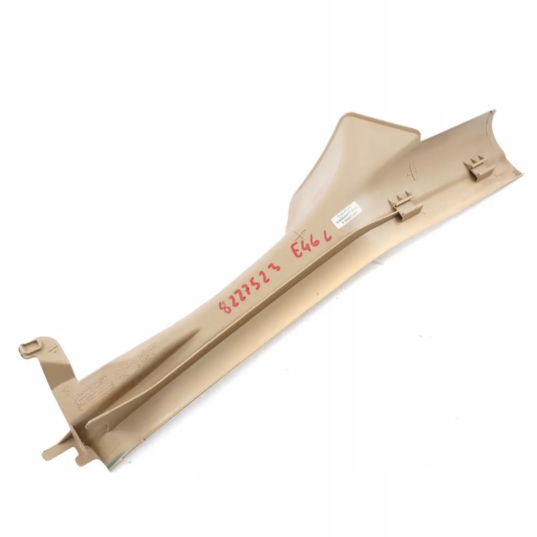 Strip Entrance Rear Left N/S Inner Trim Light Beige to BMW 3 E46 Cover with Part number 8193791 BMW 3 E46 Cover Strip Entrance Rear Left N/S Inner Trim Light Beige - SKU 8227523 - Part number 8193791
