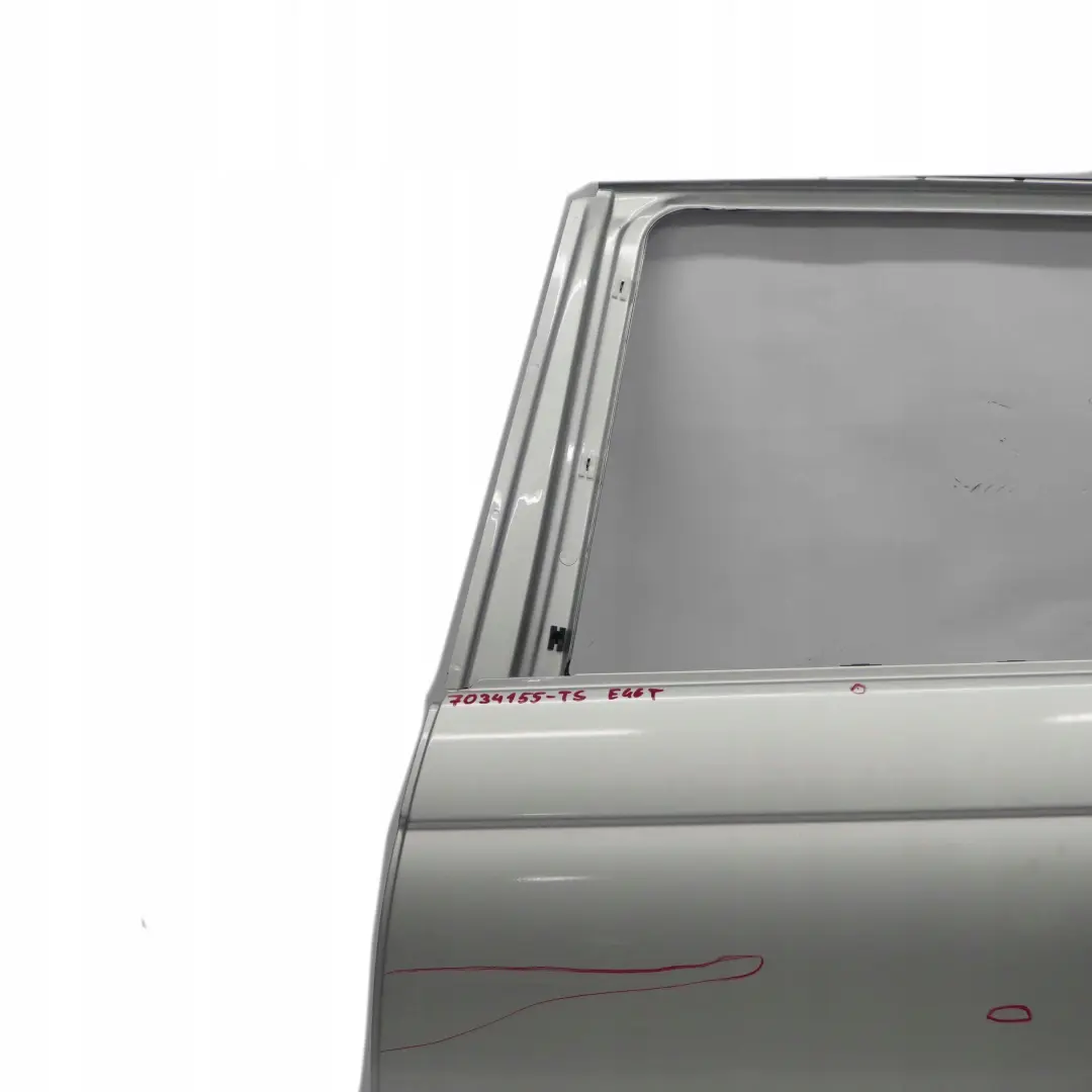 Drzwi lewe lewy tył titansilber do BMW E46 Kombi o numerze 7034155 BMW E46 Kombi Drzwi lewe lewy tył titansilber - SKU 7034155-TS - Numer Części 7034155