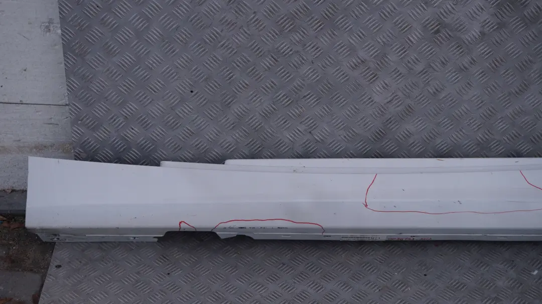 Sill Strip Side Skirt Left N/S Alpinweiss White to BMW 1 SERIES 2 E81 E82 E88 with Part number 0036143 BMW 1 SERIES 2 E81 E82 E88 Sill Strip Side Skirt Left N/S Alpinweiss White - SKU 0036143-AW2 - Part number 0036143