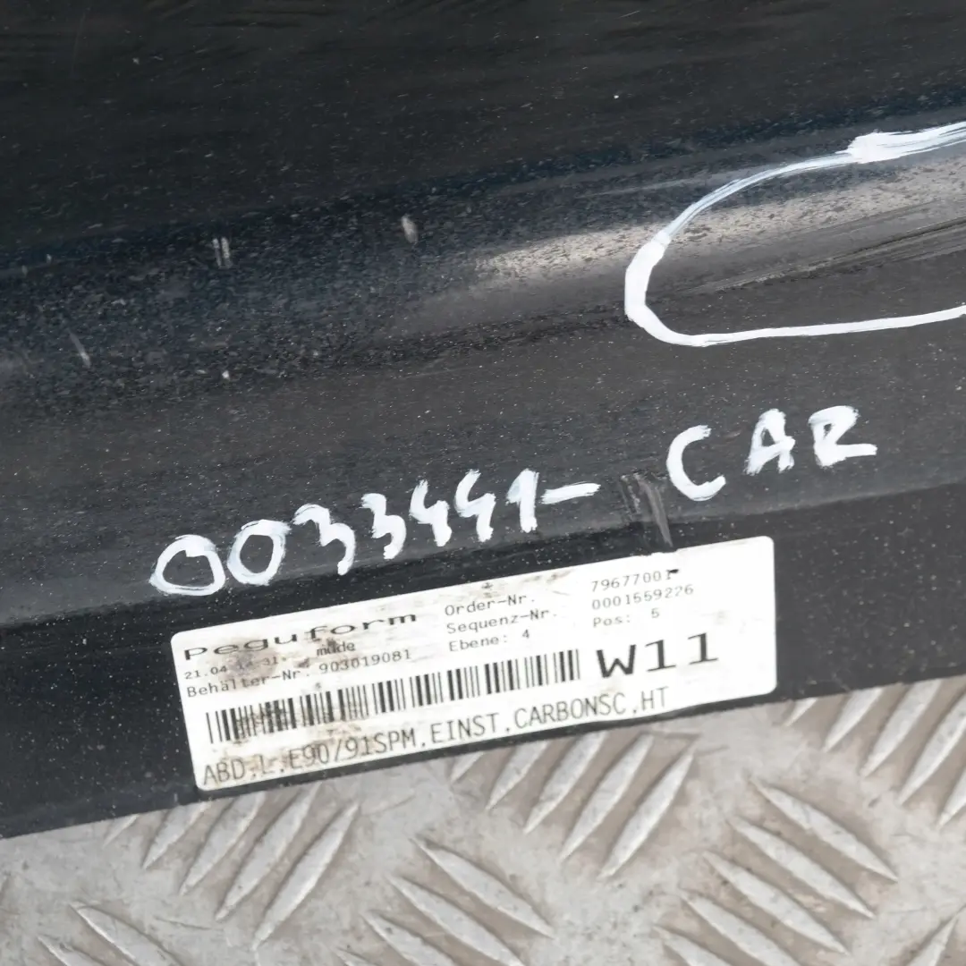 Sill Strip Side Skirt Left N/S Carbonschwarz Black to BMW 3 SERIES E90 E91 M Sport with Part number 33441 BMW 3 SERIES E90 E91 M Sport Sill Strip Side Skirt Left N/S Carbonschwarz Black - SKU 0033441-CAR - Part number 33441