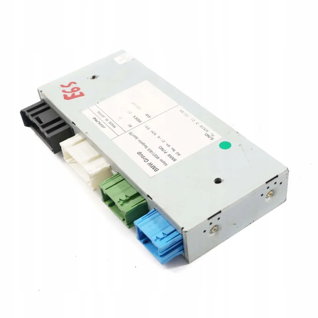 Telephone Navigation Adapter to BMW 7 Series E65 E66 E67 with Part number 6938360 BMW 7 Series E65 E66 E67 Telephone Navigation Adapter - SKU 6938360 - Part number 6938360