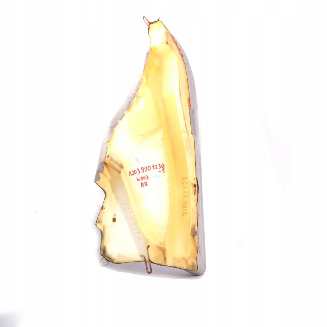 Mercedes-Benz W203 Sedile Posteriore Resto Riferimento Rivestimento Laterale per con numero di parte A2039201230 Mercedes-Benz W203 Sedile Posteriore Resto Riferimento Rivestimento Laterale - SKU A2039201230-1 - Numero di parte A2039201230