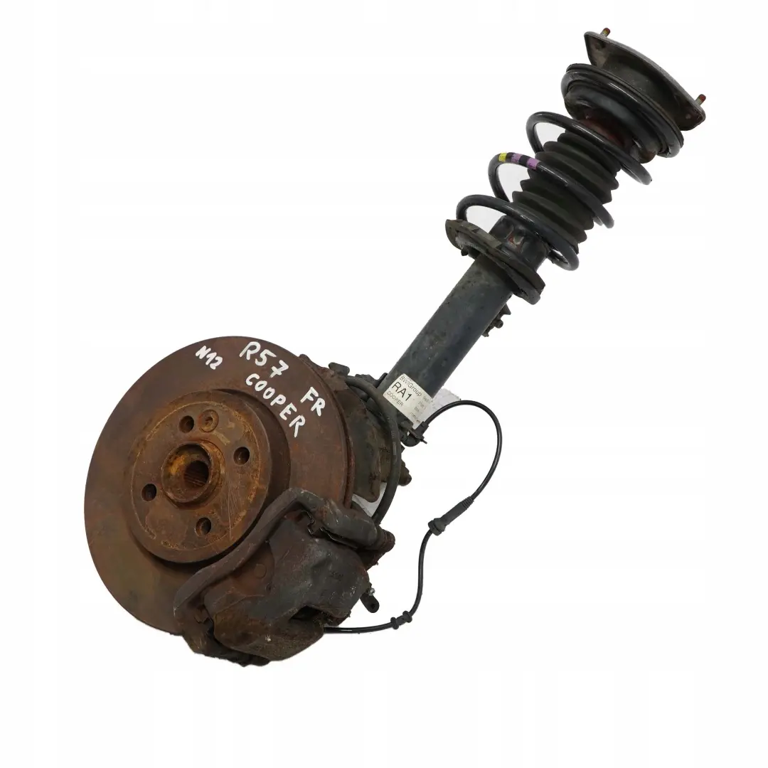 Delantero Derecho O / S Spring Strut Suspension Pierna Freno para Mini R57 Cabrio N12 con número de pieza 6789552 Mini R57 Cabrio N12 Delantero Derecho O / S Spring Strut Suspension Pierna Freno - SKU 6789552 - Número de pieza 6789552
