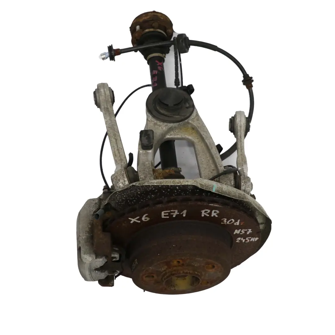 N57 Suspensión Trasera Derecha Pierna Freno Disco Portarruedas para BMW X6 E71 30d con número de pieza 6879102 BMW X6 E71 30d N57 Suspensión Trasera Derecha Pierna Freno Disco Portarruedas - SKU 6879102-2 - Número de pieza 6879102