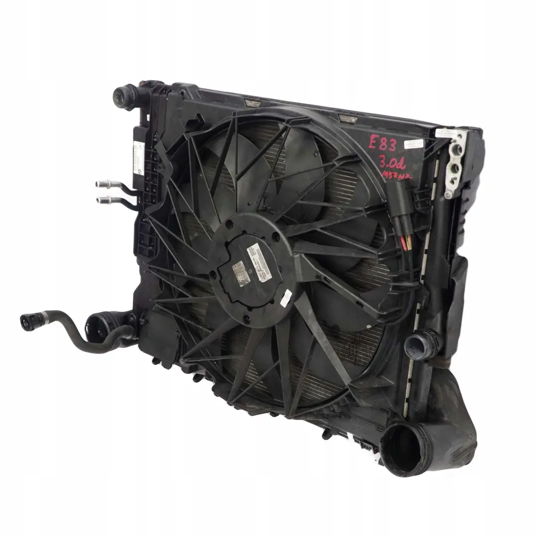 BMW X3 Series E83 3.0d Complete Set Engine Radiator Fan Pack with Housing - SKU 3415182 - Part number 3415182