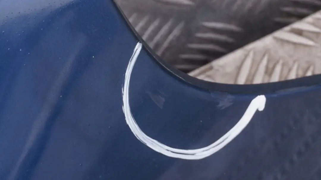 BMW E60 E61 Lato Pannello Laterale Anteriore Destro Parafango Blu Mistico - SKU 7111430-MYS - Numero di parte 7111430