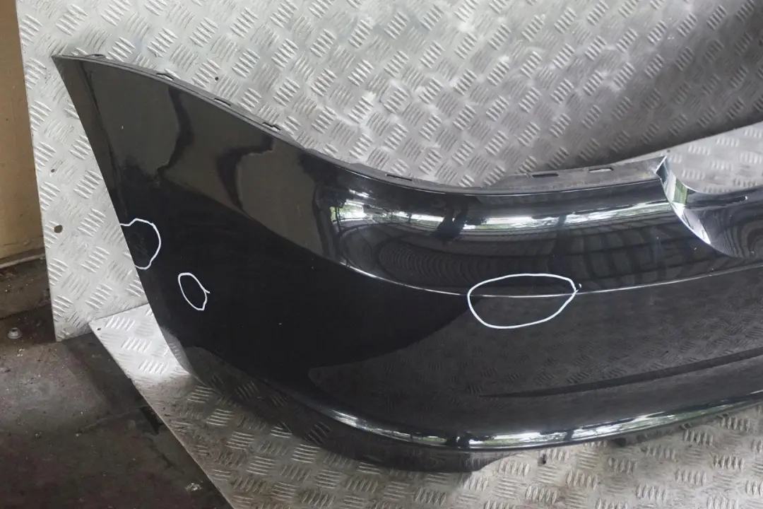 BMW 1 Series E82 E88 Trim Panel Rear Bumper Black Sapphire Metallic - 475 - SKU 0036627-BS - Part number 0036627