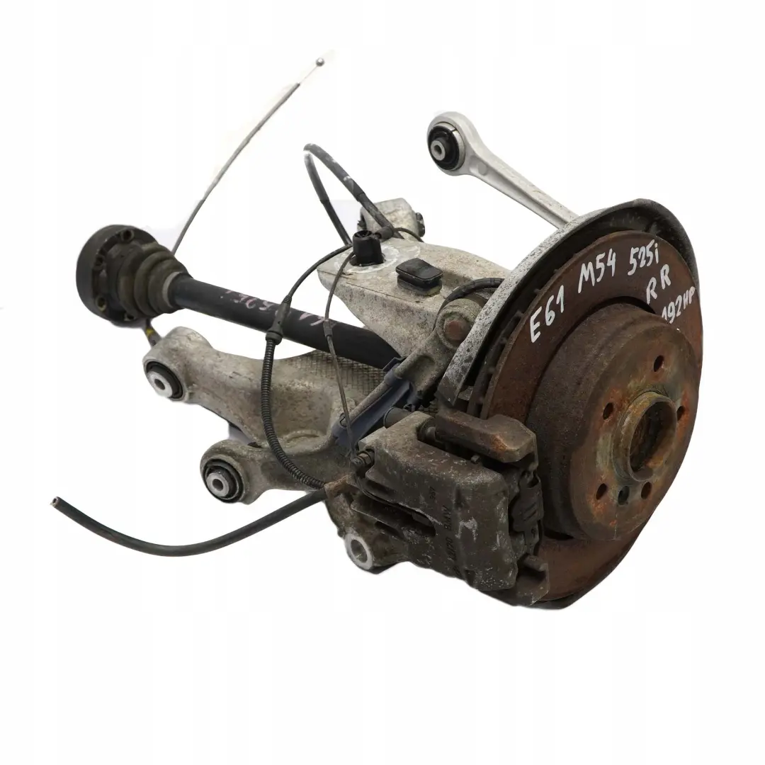 M54 Eje Salida Trasero Derecho Pata Suspensión Soporte Rueda para BMW 5 E61 525i con número de pieza 6770924 BMW 5 E61 525i M54 Eje Salida Trasero Derecho Pata Suspensión Soporte Rueda - SKU 6770924-8 - Número de pieza 6770924