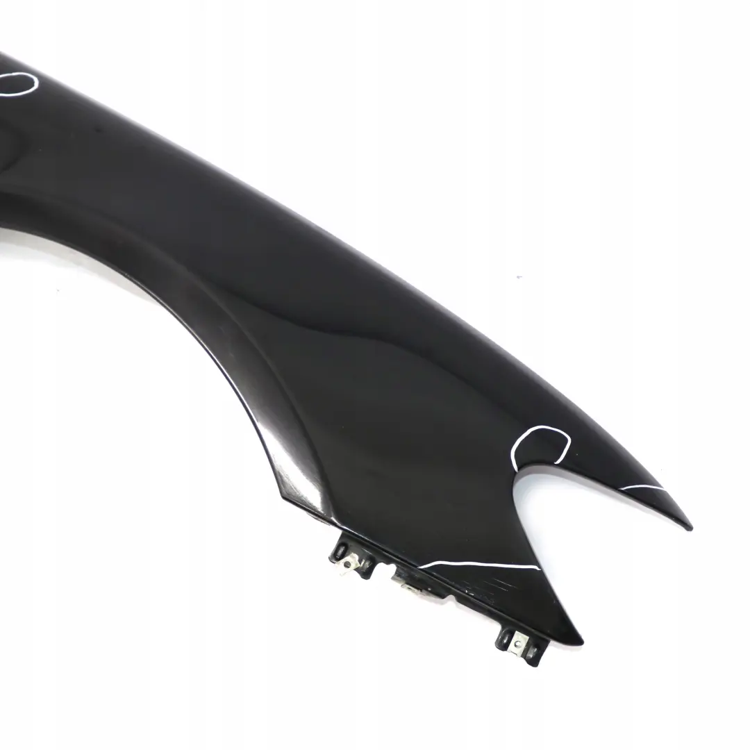 BMW E65 E66 Pannello Laterale Anteriore Destro Parafango Black Sapphire - 475 - SKU 7138474-BS - Numero di parte 7138474