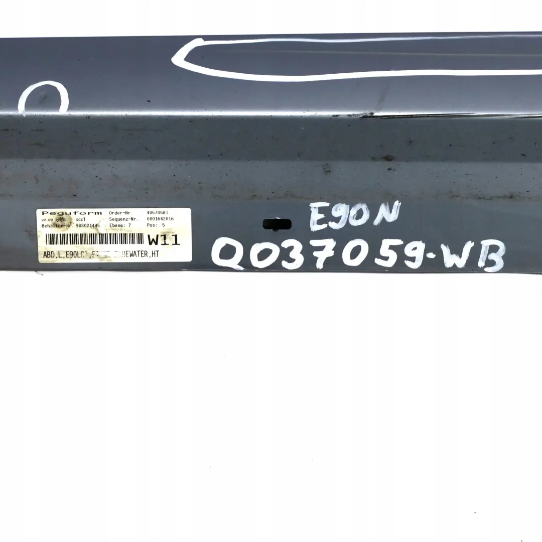 BMW E90 E91 LCI Sill Strip Side Skirt Left Bluewater Blue Water - SKU 0037059-WB - Número de pieza 0037059