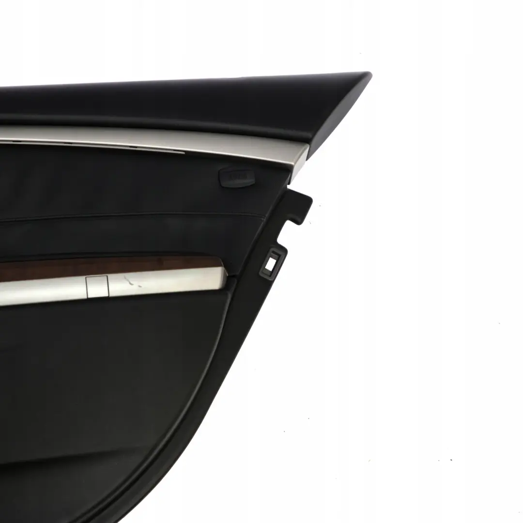 Scheda porta posteriore destra lunga in pelle Nasca Rivestimento nero per BMW E66 con numero di parte 9154750 BMW E66 Scheda porta posteriore destra lunga in pelle Nasca Rivestimento nero - SKU 9154750 - Numero di parte 9154750