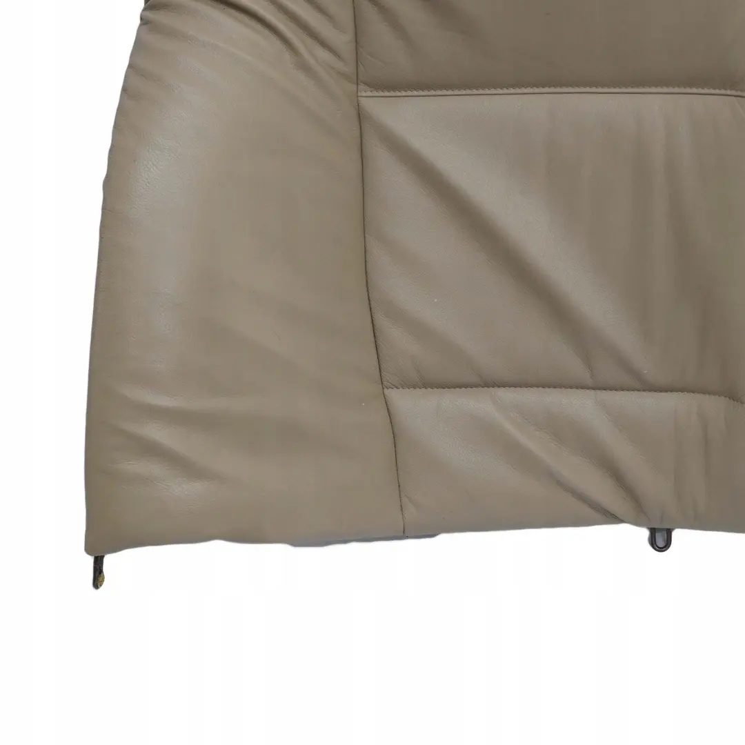 Back Backrest Cover Leather Montana Light Beige to BMW 3 E46 Saloon Rear Seat with Part number 8225910 BMW 3 E46 Saloon Rear Seat Back Backrest Cover Leather Montana Light Beige - SKU 8225910 - Part number 8225910