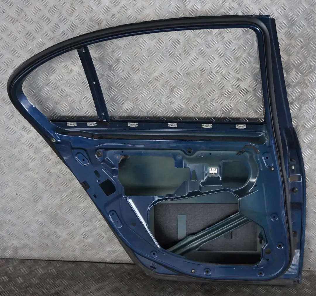 Genuine BMW 5 SERIES E60 Door Rear Left N/S Mysticblau Mystic Blue Metallic A07 to with Part number 7202341 Genuine BMW 5 SERIES E60 Door Rear Left N/S Mysticblau Mystic Blue Metallic A07 - SKU 7202341-MYS - Part number 7202341