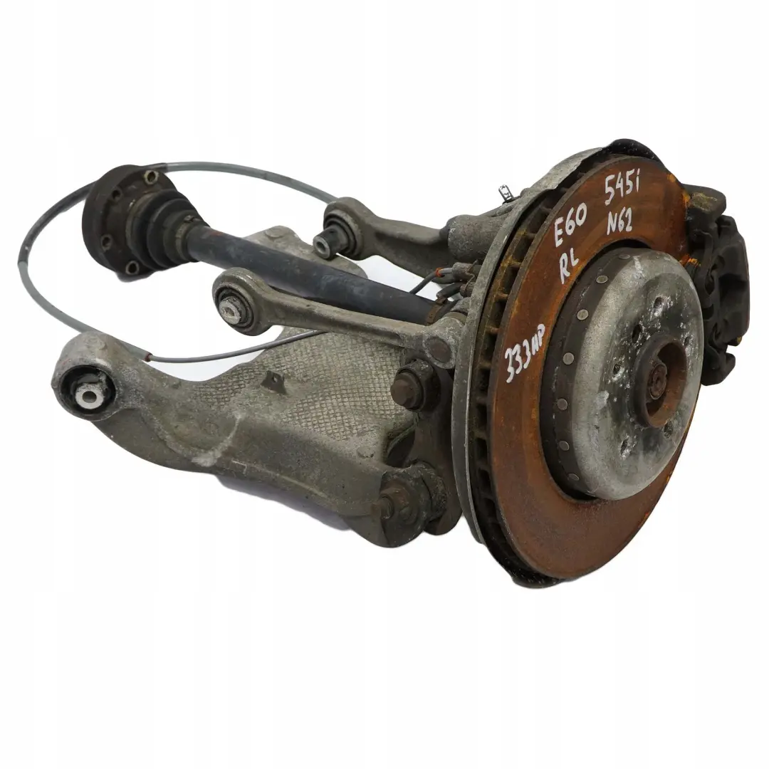 N62 Trasero Izquierdo Cubo Pierna Portador Pinza De Disco De Freno para BMW E60 545i con número de pieza 6770905 BMW E60 545i N62 Trasero Izquierdo Cubo Pierna Portador Pinza De Disco De Freno - SKU 6770905-18 - Número de pieza 6770905