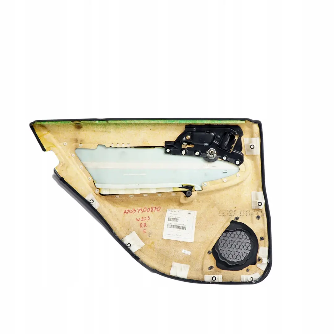  Mercedes-Benz C-Class W203 Rear Right O/S Door Card Trim Panel Cloth Anthracite - SKU A2037300870 - Part number A2037300870