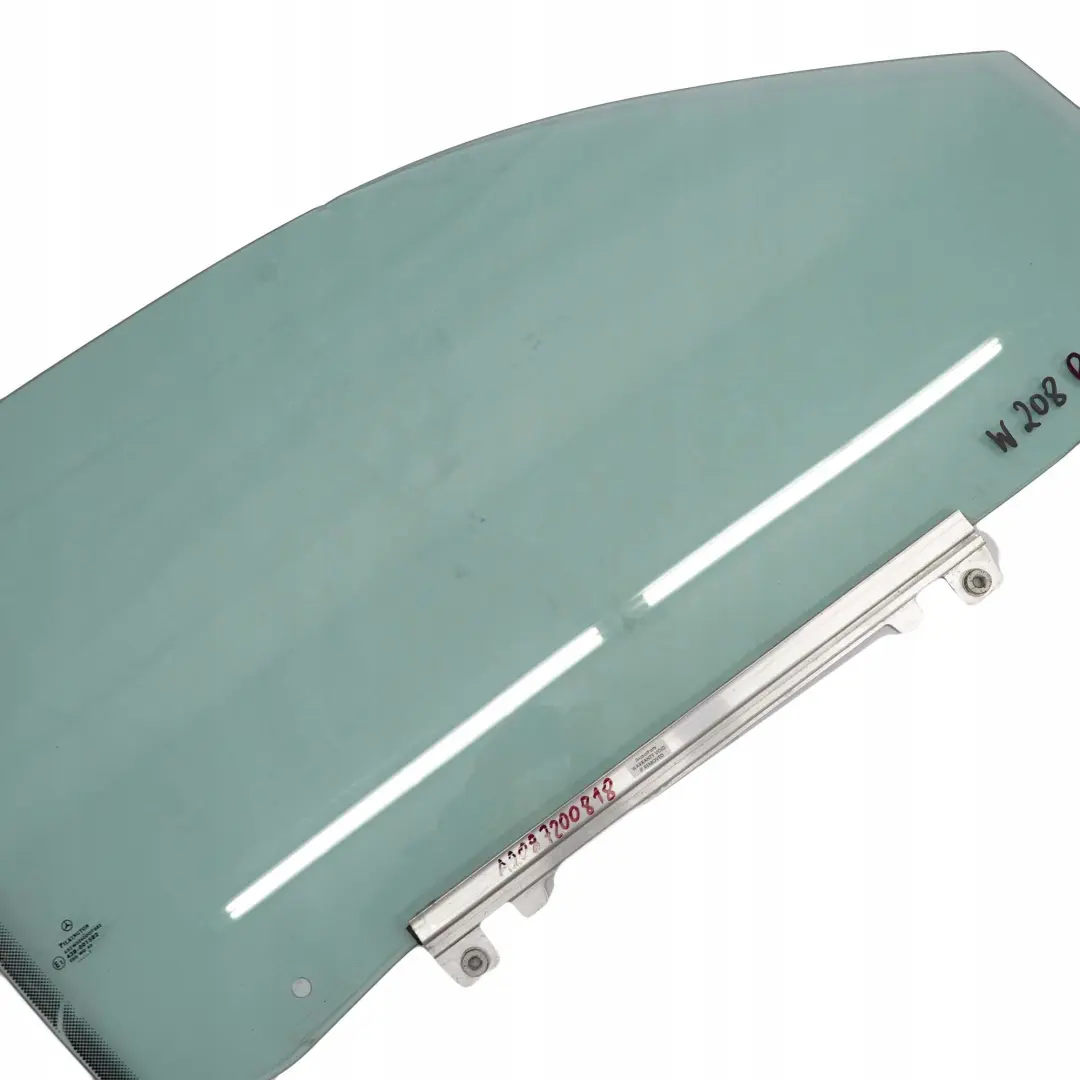 Mercedes-Benz CLK W208 Front Right O/S Window Glass Green AS2 to with Part number A2087200818 Mercedes-Benz CLK W208 Front Right O/S Window Glass Green AS2 - SKU A2087200818 - Part number A2087200818