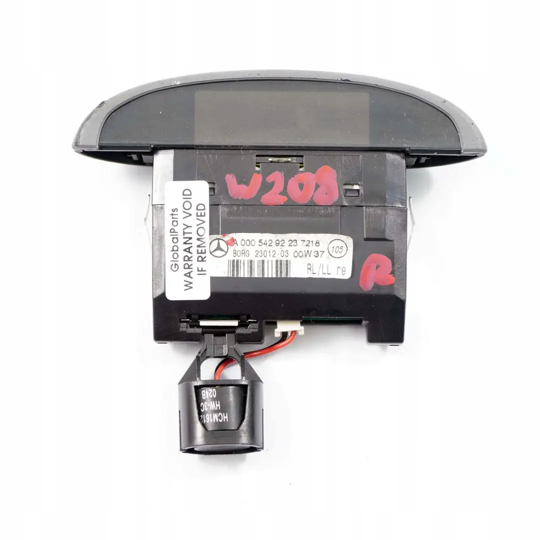 W208 Destra O/S Sistema Parcheggio Avviso Schermo Display per Mercedes C Clk W202 con numero di parte A0005429223 Mercedes C Clk W202 W208 Destra O/S Sistema Parcheggio Avviso Schermo Display - SKU A0005429223 - Numero di parte A0005429223