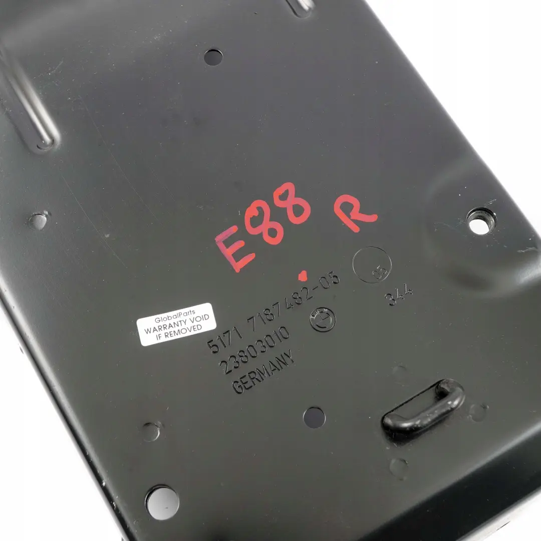 BMW 1 Series E88 Cabrio Rollover Protection Cargo Guard Plate Right O/S - SKU 7187482 - Part number 7187482