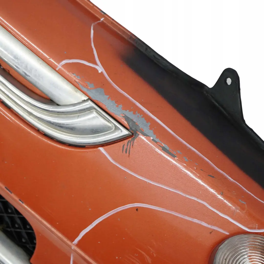 Mini Cooper One R50 R52 Cabrio Complete Front Bumper Panel Hot Orange Metallic - SKU 0308998-HOT - Part number 0308998