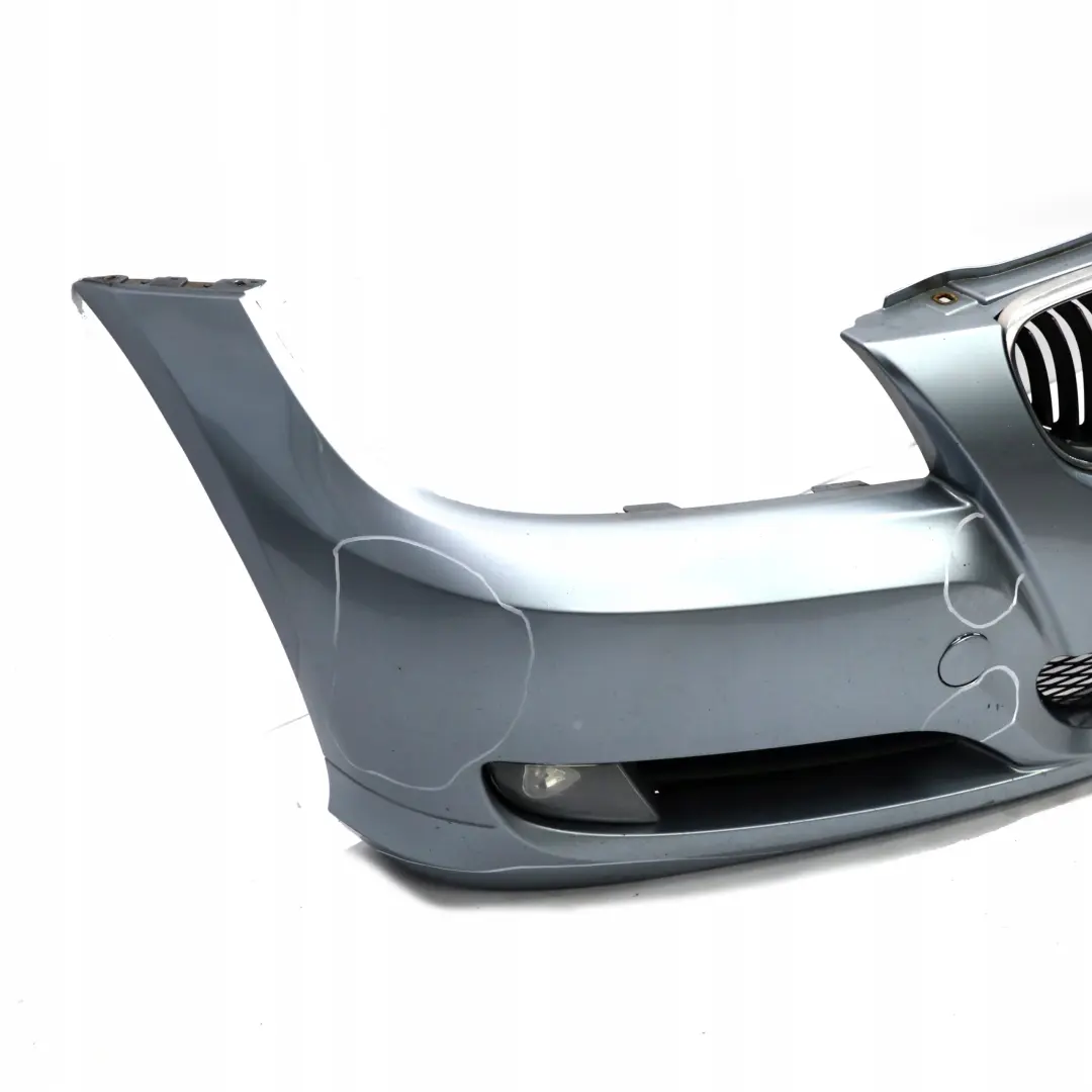 Front Bumper Trim Panel Complete Bluewater Metallic - 896 to BMW 3 E90 E91 LCI with Part number 0036838 BMW 3 E90 E91 LCI Front Bumper Trim Panel Complete Bluewater Metallic - 896 - SKU 0036837-WB - Part number 0036838