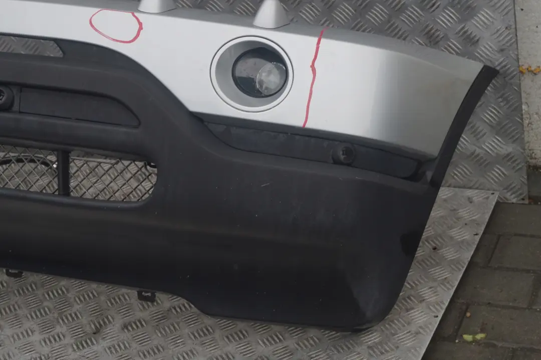 Front Bumper Panel PDC Titansilber Titan Silver Metallic 354 to BMW X5 Series 5 E53 with Part number 10150 BMW X5 Series 5 E53 Front Bumper Panel PDC Titansilber Titan Silver Metallic 354 - SKU 0010150-TS5 - Part number 10150