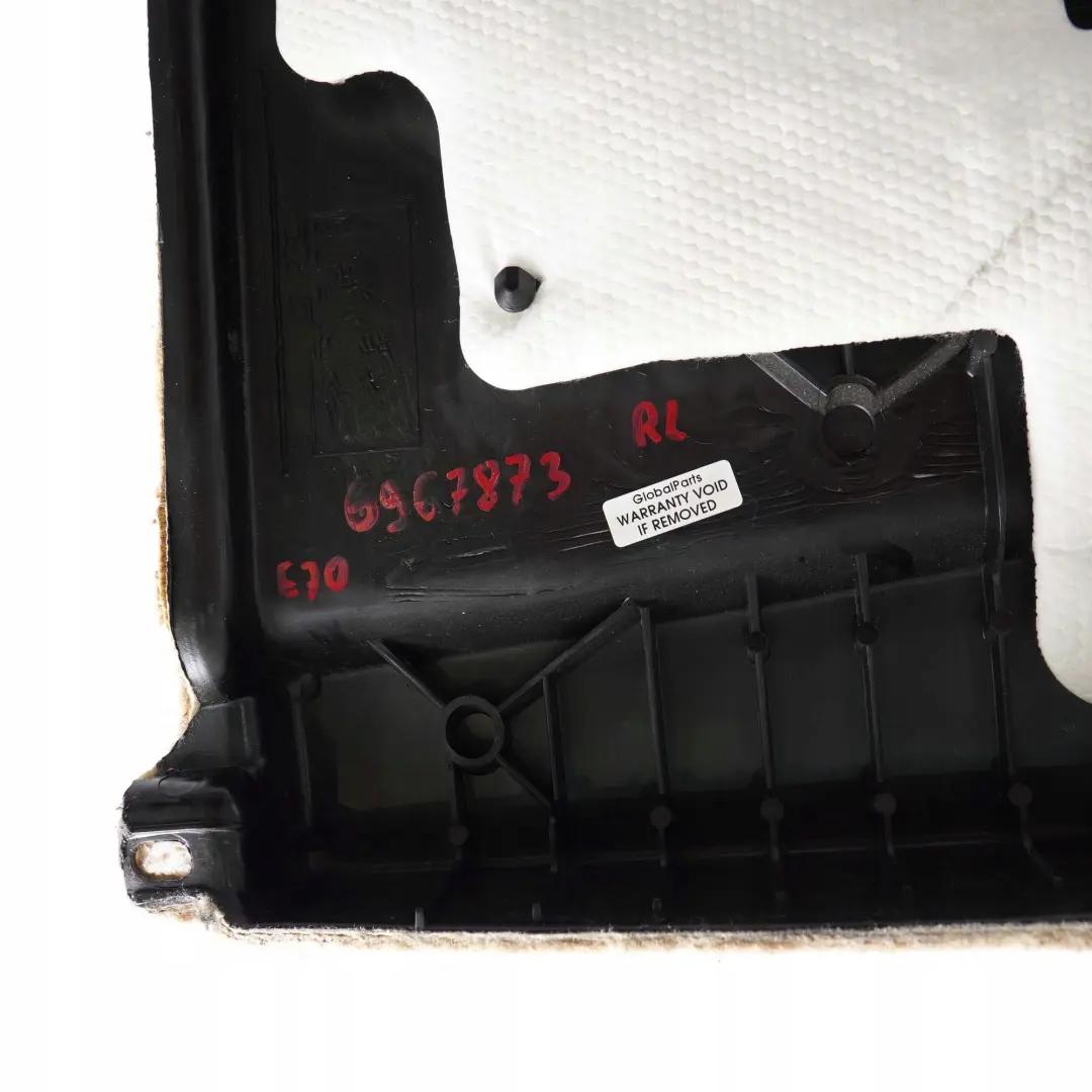 Verkleidung Gepäckraum Hinten Links Beige 6967873 für BMW X5 er E70 mit Teilenummer 7253979 BMW X5 er E70 Verkleidung Gepäckraum Hinten Links Beige 6967873 - SKU 7253979 - Teilenummer 7253979