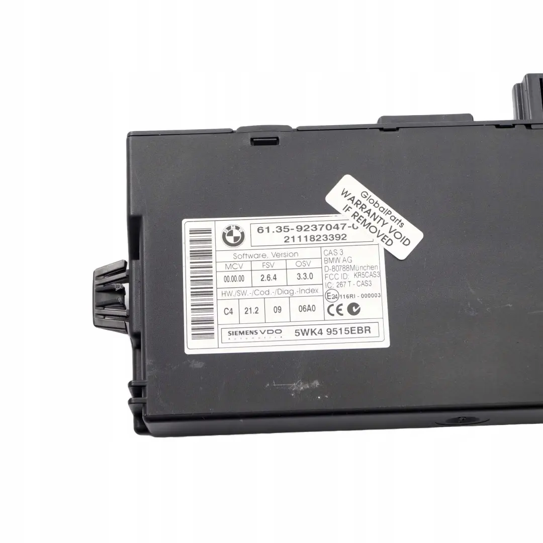 Mini R55 R56 LCI R60 One N16 1.6 98HP Engine ECU Kit DME CAS3 + Key - SKU 7627520-1 - Part number 7627520