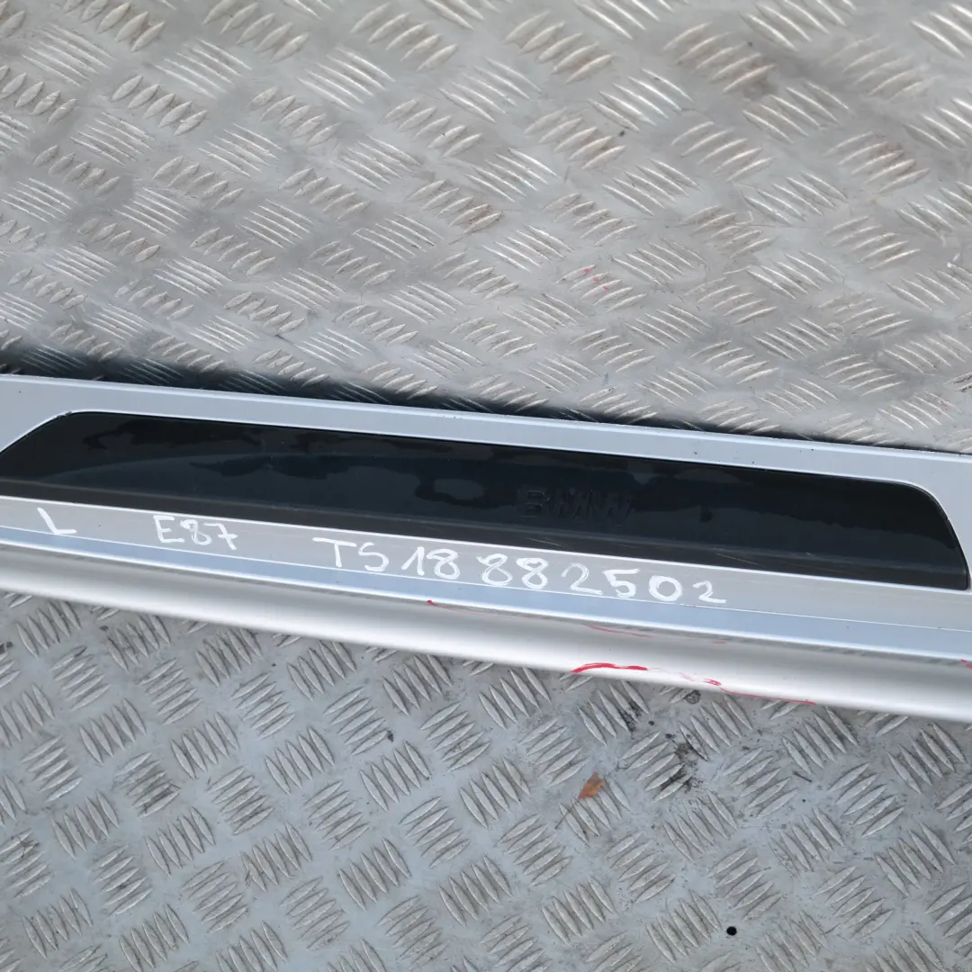 BMW E87 Listello Portiera Apertura Gonna Sinistra Argento-Titanio Sliber - SKU 0032949-TS2 - Numero di parte 51770032949