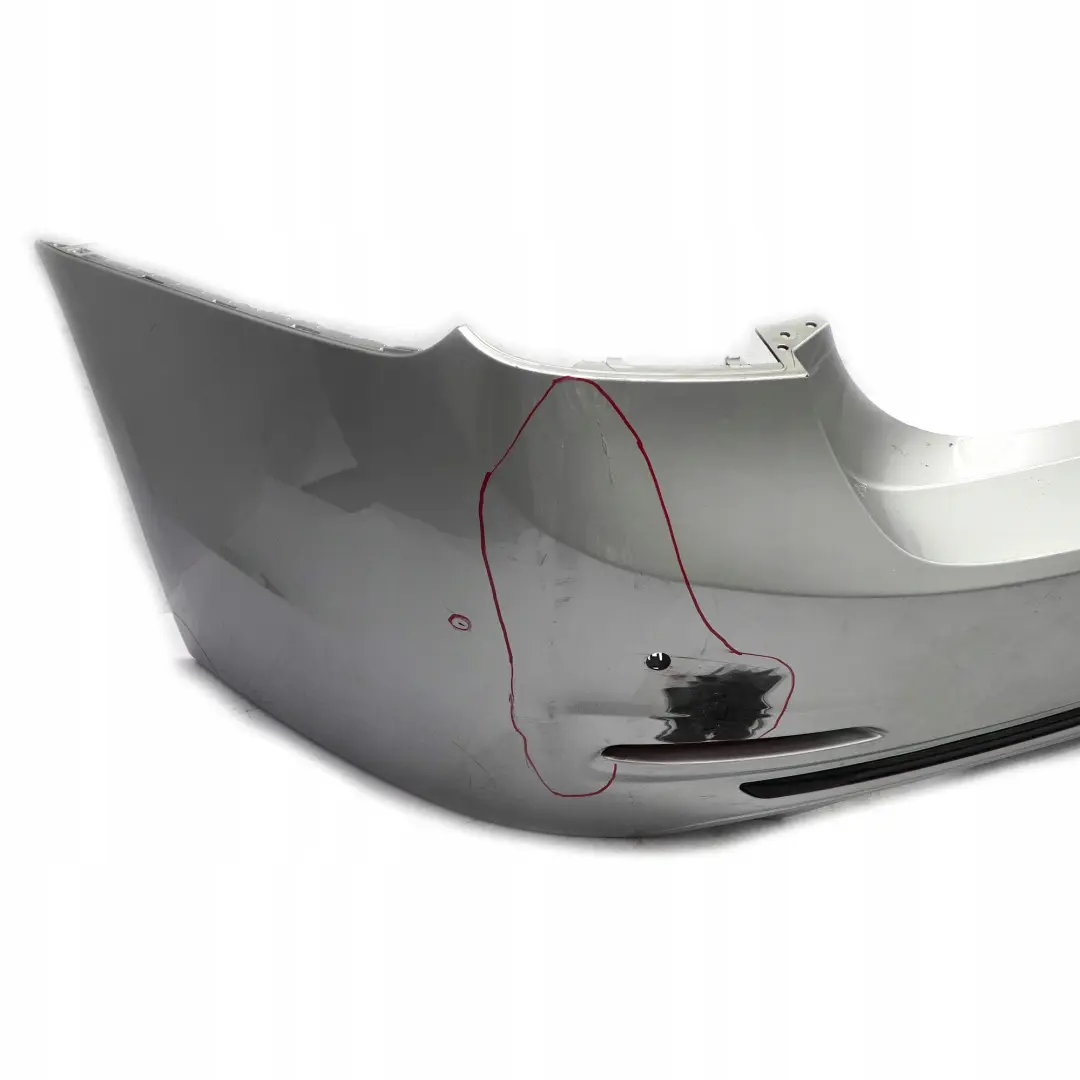 BMW 3 F30 LCI Sport Line Rear Bumper Trim Panel PDC Glacier Silver Metallic A83 - SKU 7384603-GSB - Part number 7384603