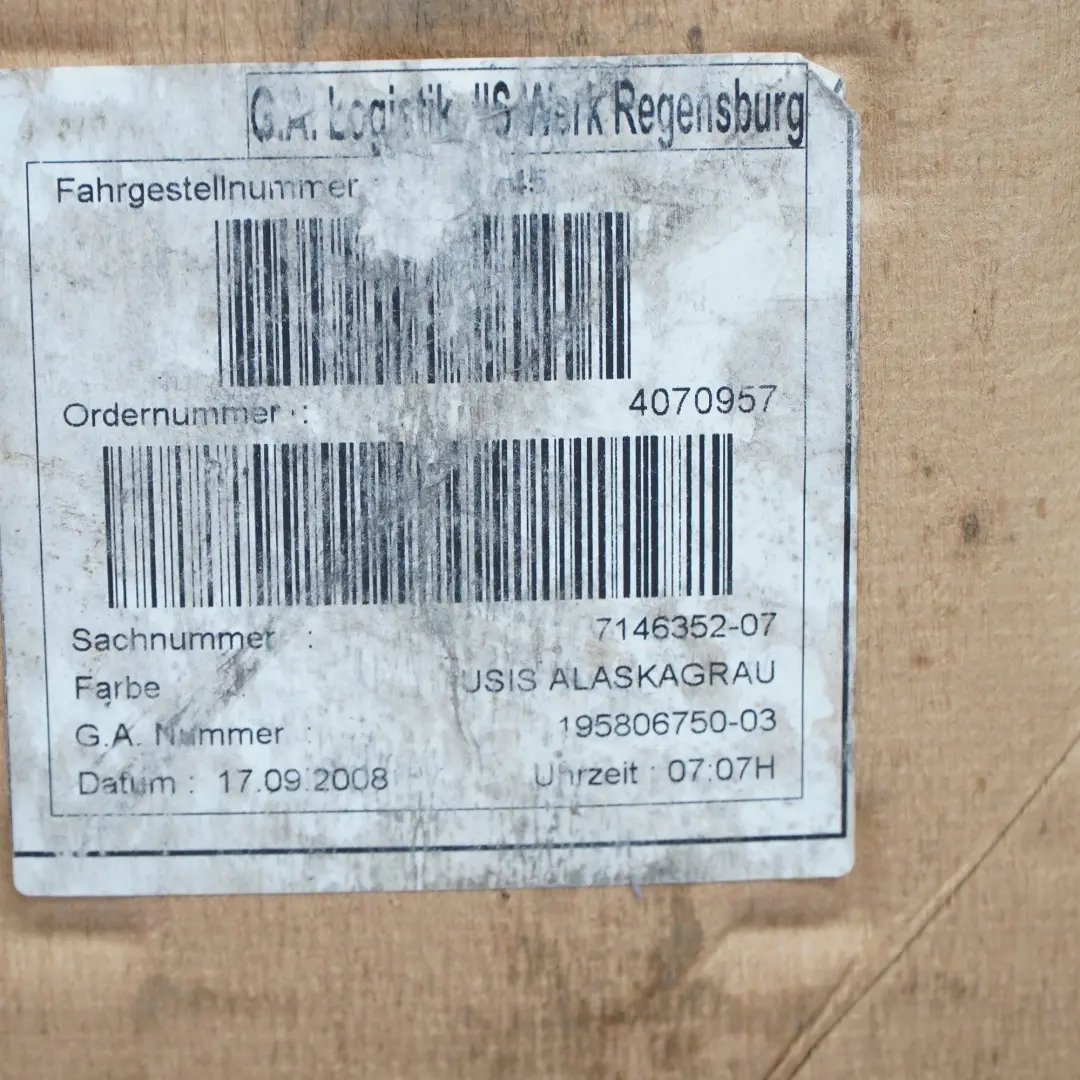 Podsufitka alaskagrau szara 7146352 do BMW E87 o numerze 6956007 BMW E87 Podsufitka alaskagrau szara 7146352 - SKU 6956007 - Numer Części 6956007