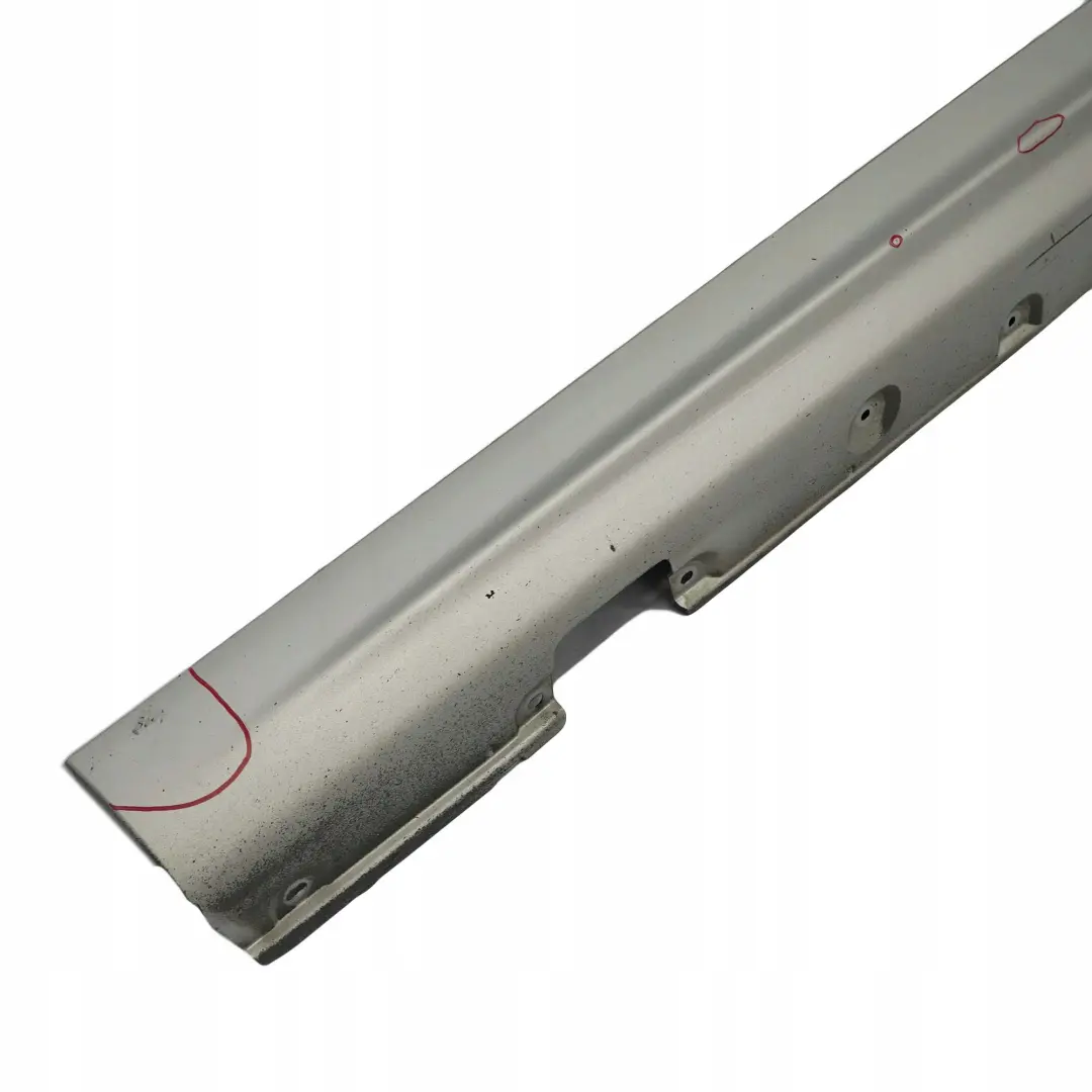 Left N/S Side Sill Skirt Kick Panel Titan Silver - 354 to BMW 3 E46 Saloon Touring with Part number 9071633 BMW 3 E46 Saloon Touring Left N/S Side Sill Skirt Kick Panel Titan Silver - 354 - SKU 9071633-TS - Part number 9071633