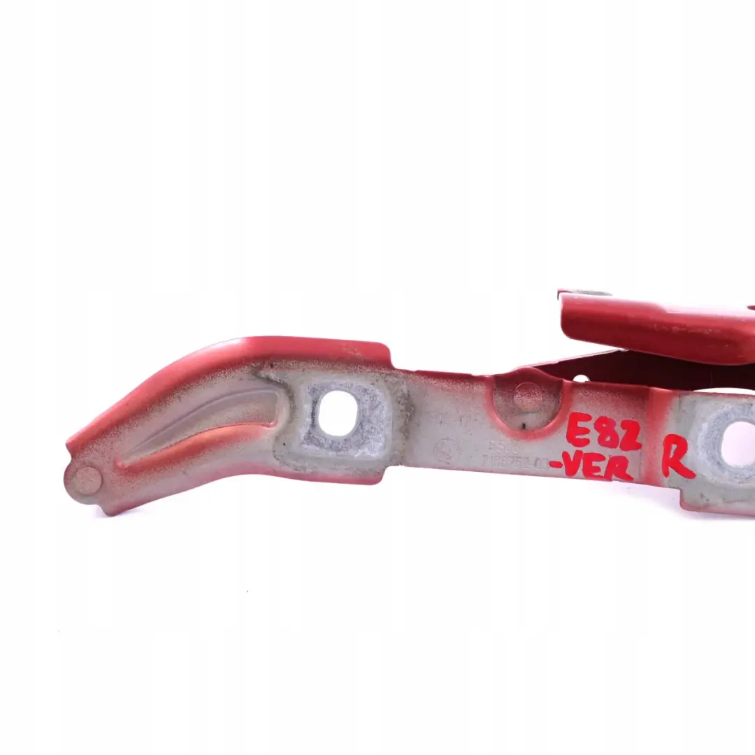 Boot Trunk Lid Tailgate Right Hinge Vermilionrot Red para BMW E82 E88 con número de pieza 7166752 BMW E82 E88 Boot Trunk Lid Tailgate Right Hinge Vermilionrot Red - SKU 7166752-VER - Número de pieza 7166752