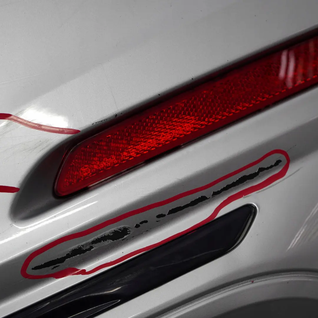 Bumper Trim Panel PDC Glacier Silver Metallic A83 to BMW 3 F30 LCI Sport Line Rear with Part number 7384603 BMW 3 F30 LCI Sport Line Rear Bumper Trim Panel PDC Glacier Silver Metallic A83 - SKU 7384603-GSB - Part number 7384603