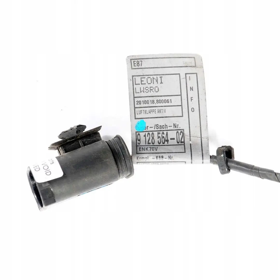 Cableado Valvula De Aire Air Flap 9128564 para BMW E81 E82 E87 LCI E88 con número de pieza 9128569 BMW E81 E82 E87 LCI E88 Cableado Valvula De Aire Air Flap 9128564 - SKU 9128569-1 - Número de pieza 9128569