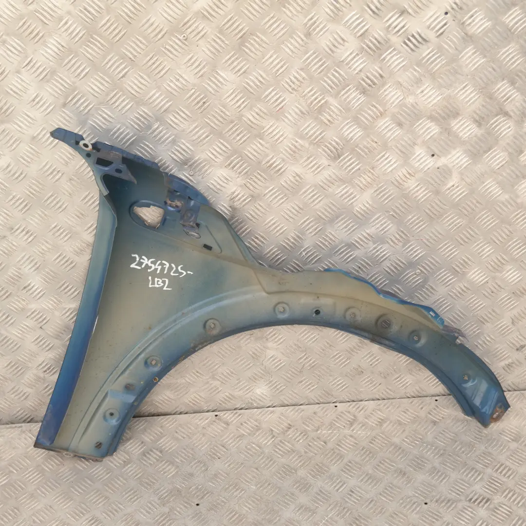 Side Panel Front Left Wing N/S Lightning Blue to BMW MINI Cooper 2 R55 R56 R57 R58 with Part number 2754725 BMW MINI Cooper 2 R55 R56 R57 R58 Side Panel Front Left Wing N/S Lightning Blue - SKU 2754725-LB2 - Part number 2754725