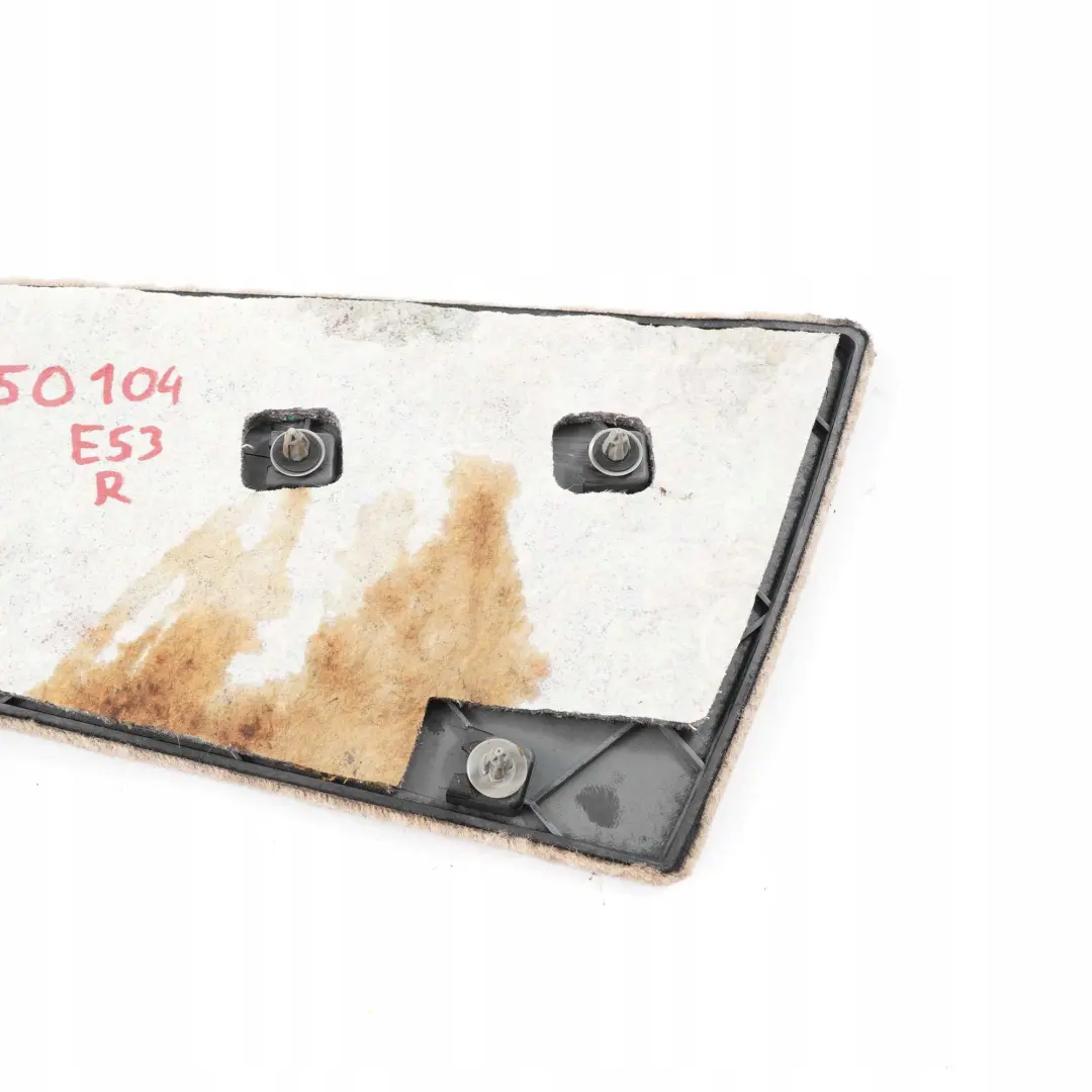 Mittenkonsole Unterteil Hinten Rechts Hellbeige für BMW X5 E53 mit Teilenummer 8250104 BMW X5 E53 Mittenkonsole Unterteil Hinten Rechts Hellbeige - SKU 8250104 - Teilenummer 8250104