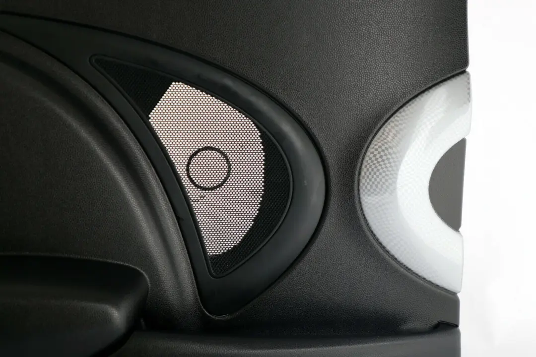 Seitenverkleidung hinten links Türverkleidung Schwarz Silber für MINI Cooper R56 mit Teilenummer 51432756047 MINI Cooper R56 Seitenverkleidung hinten links Türverkleidung Schwarz Silber - SKU 2756047 - Teilenummer 51432756047