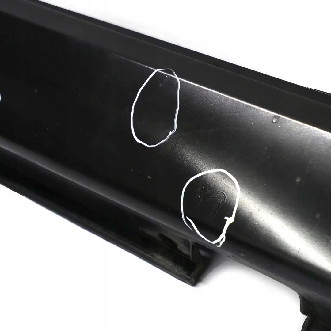 Door Sill Cover Skirt Right O/S Black Sapphire - 475 to BMW 7 Series E66 Long with Part number 0395480 BMW 7 Series E66 Long Door Sill Cover Skirt Right O/S Black Sapphire - 475 - SKU 0395480-BS - Part number 0395480