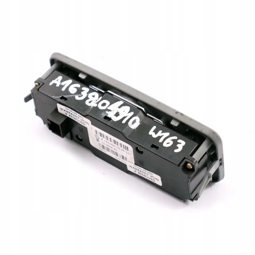 Mercedes-Benz M-Class W163 Centre Console Window Air Conditioning Switch Panel to with Part number A1688206810 Mercedes-Benz M-Class W163 Centre Console Window Air Conditioning Switch Panel - SKU A1638204910 - Part number A1688206810
