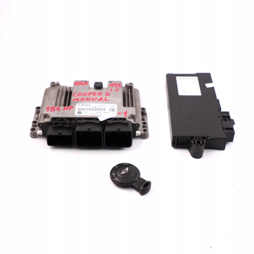 Mini Cooper S R56 LCI N18 1.6 Engine Control Unit ECU Kit DME CAS 3 Key - SKU 7639049-1 - Part number 7639049