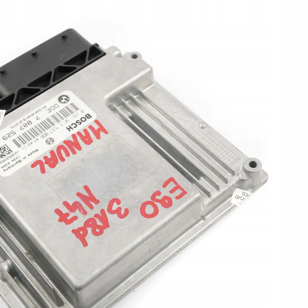 N47 DDE Unidad de Control Motor Diesel ECU Manual para BMW E87 LCI E90 E91 con número de pieza 7807529 BMW E87 LCI E90 E91 N47 DDE Unidad de Control Motor Diesel ECU Manual - SKU 7807529 - Número de pieza 7807529