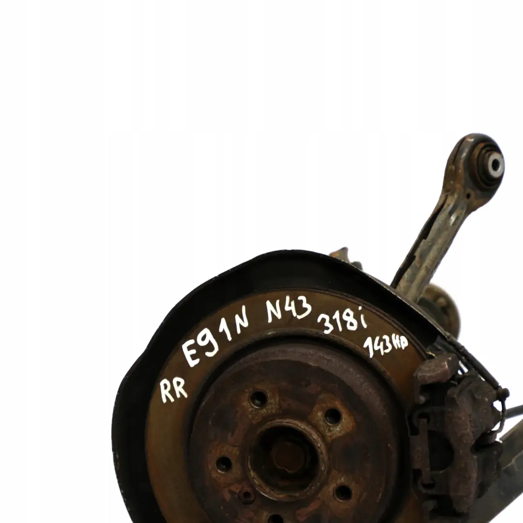N43 trasera derecha Suspension Pierna Freno Rueda Hub para BMW E91 LCI Touring 318i con número de pieza 6783654 BMW E91 LCI Touring 318i N43 trasera derecha Suspension Pierna Freno Rueda Hub - SKU 6783654-6 - Número de pieza 6783654