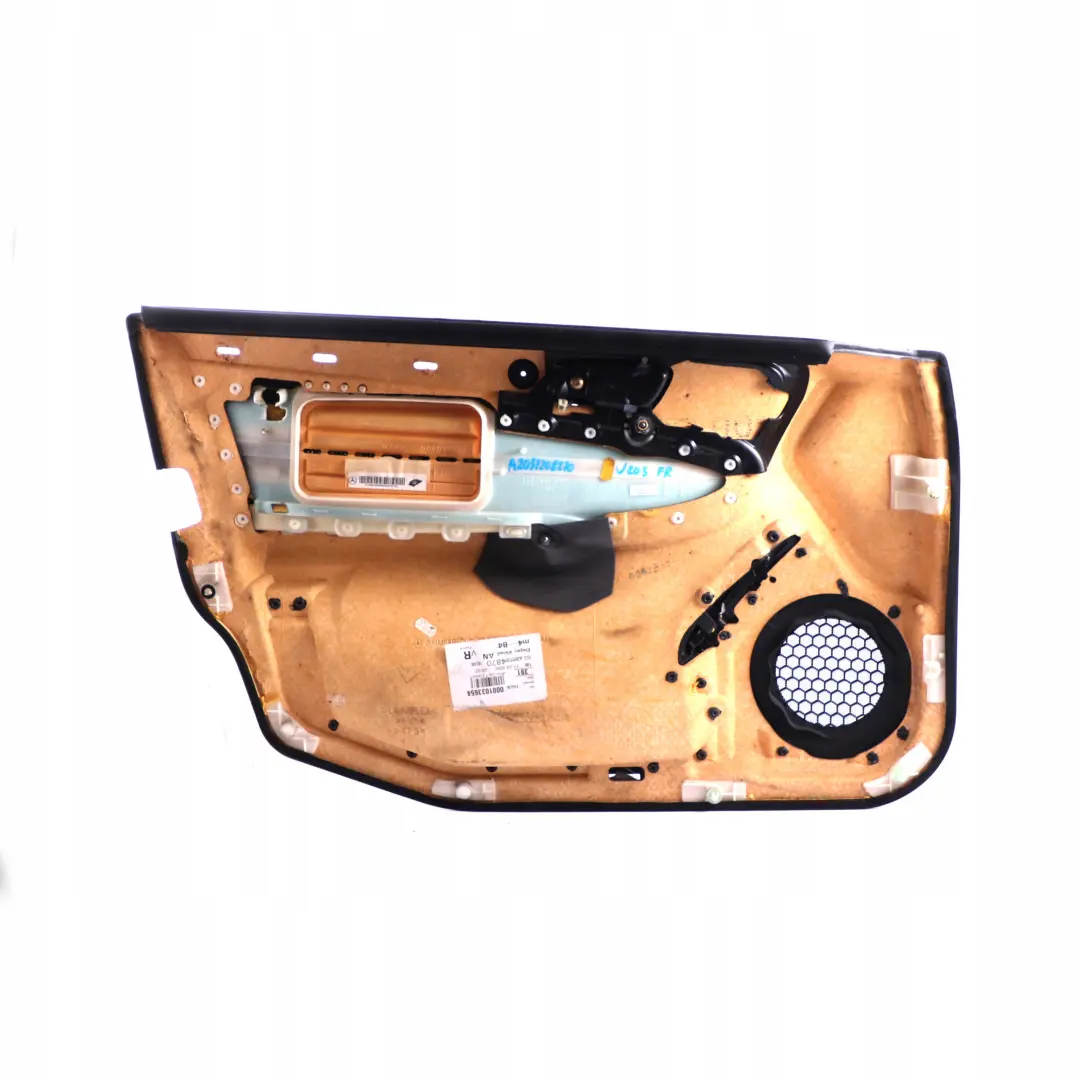 Mercedes W203 Delantera Derecha O / Panel De La tarjeta De puerta De tela Negro - SKU A2037208270-1 - Número de pieza A2037208270