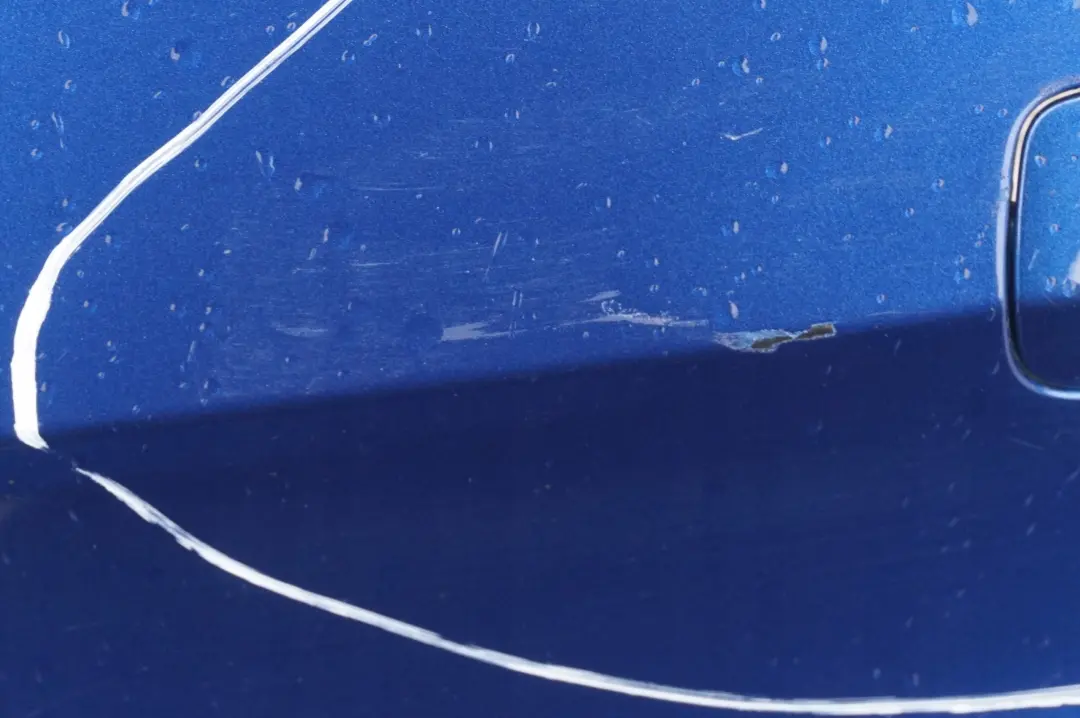 BMW 3 Series E92 E93 2 Rear Bumper Panel PDC Montegoblau Montego Blue - SKU 0034474-MTB2 - Part number 0034474