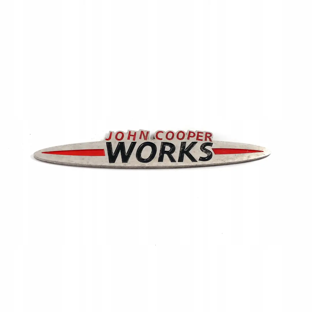 Mini Cooper S JCW John Cooper Works Emblema Logo Sello Insignia - SKU JCW-Emblem - Número de pieza JCW Emblem