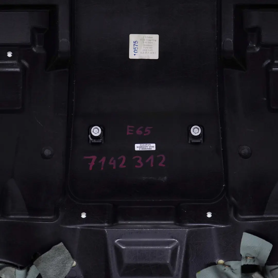 BMW 7 E65 E66 Sitz Hinten Rücksitzbank Klimatisiert Bezug Leder Nasca Gruen - SKU 7142312 - Teilenummer 7142312