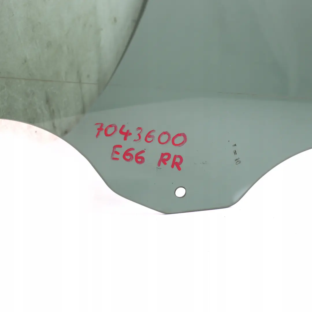BMW 6 Series E66 Rear Right Side Door O/S Window Glass Black AS3 - SKU 7043600 - Part number 7043600